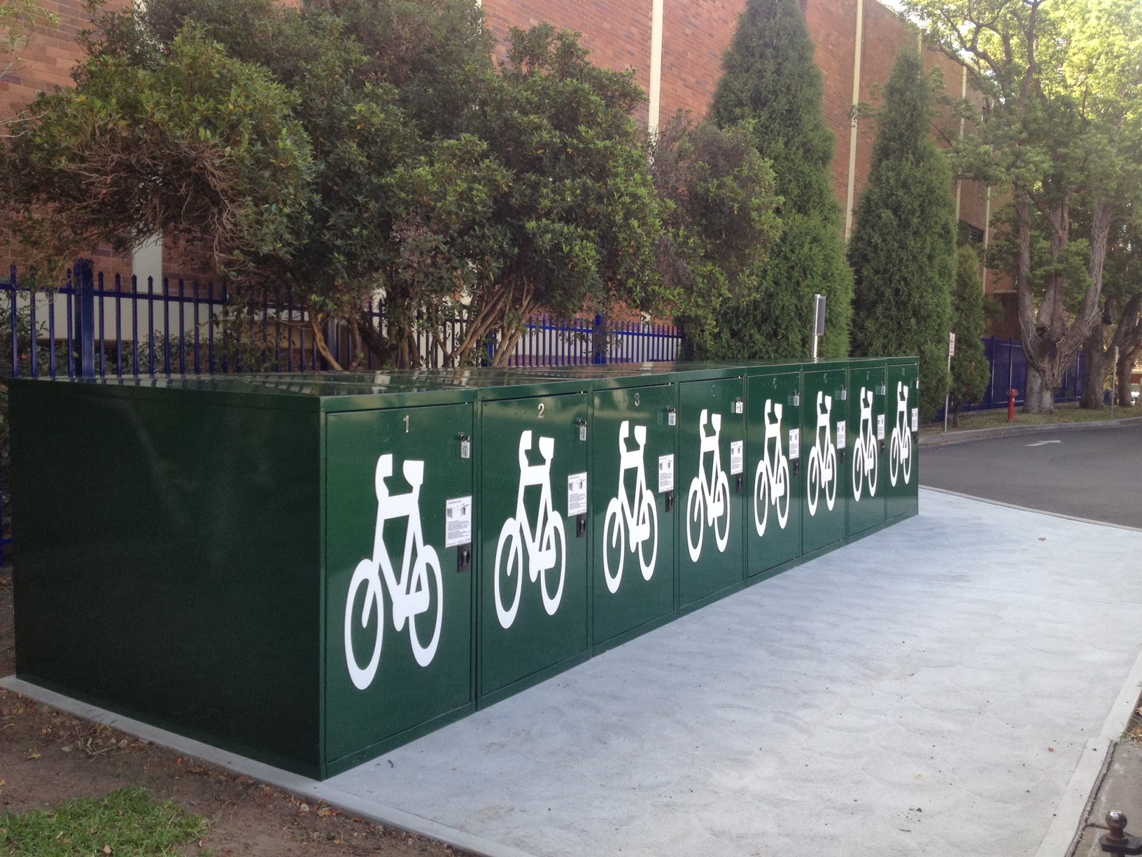 Coin Operated Bicycle Lockers